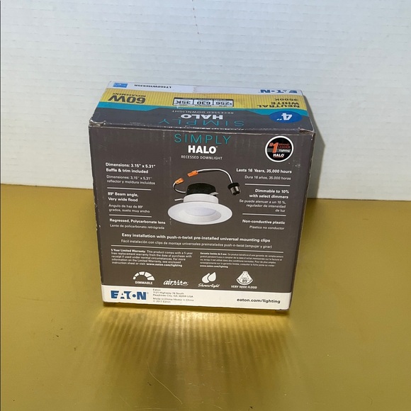 Eaton Simply Halo 4" Recessed Downlight - Neutral White - Picture 3 of 7